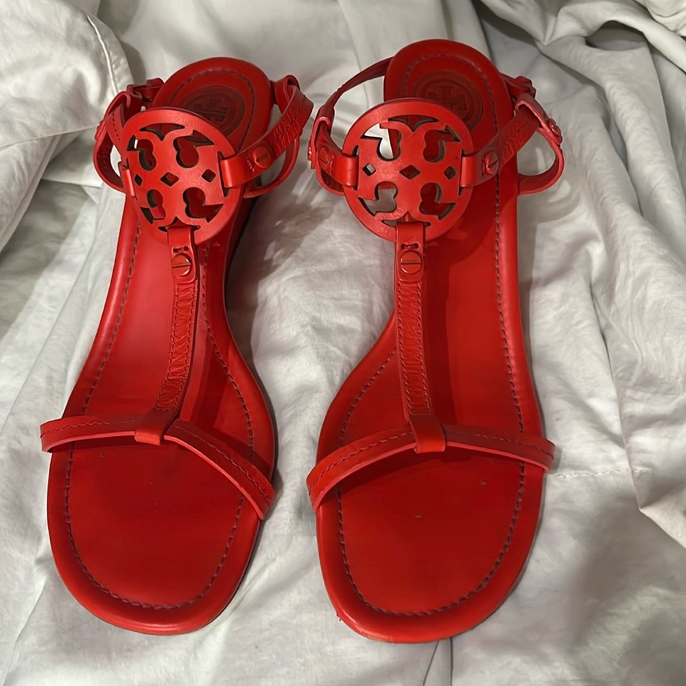 Tory Burch leather wedge sandals